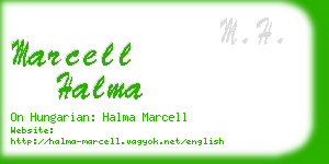 marcell halma business card